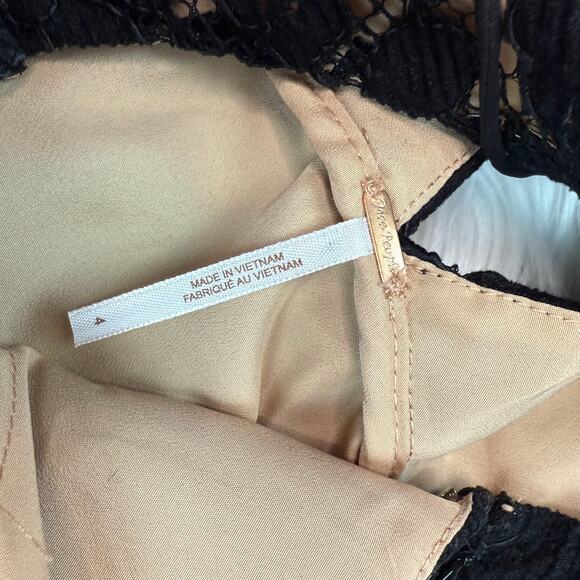 Free People Women's Dangerous Love Lace Minidress Size 4 Black - Picture 7 of 16